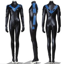 Arkham City Female Nightwing Cosplay Costume Adult Jumpsuit
