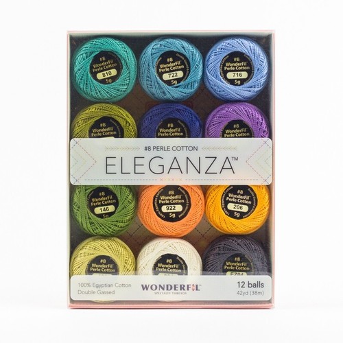 Wonderfil Eleganza™ Thread Pack - Coral Reef - 12 Balls of Solid Color Thread