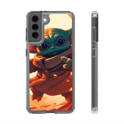Cute Baby Yoda Clear Phone Case, Mandalorian Gift, Star Wars Case, Geeky Phone - Picture 116 of 124