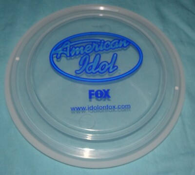 NEW CLEAR = AMERICAN IDOL Logo 9  = FRISBEE Flying Disc Rare Promo Premium - Fox