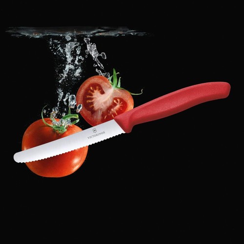 Classic Steak & Tomato Knife, Round Tip, Red - Victorinox Swiss | Free Shipping - Picture 6 of 6