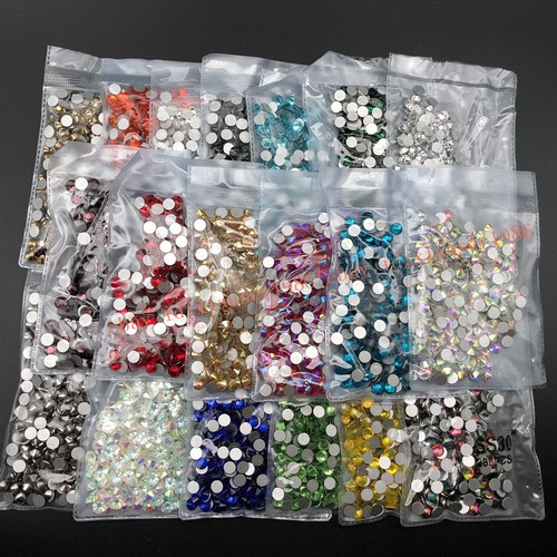 Paquete de 288 pedrería trasera plana de cristal SS30 (6,5 mm) para decoraciones artesanales - Imagen 14 de 46