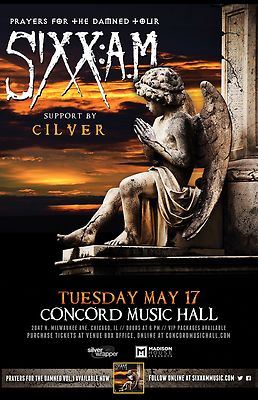 CILVER 2016 CHICAGO CONCERT TOUR POSTER Hard Rock