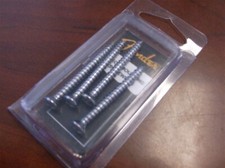 NEW - Genuine Fender Neck Mounting Screws 4 - CHROME, 099-4948-000