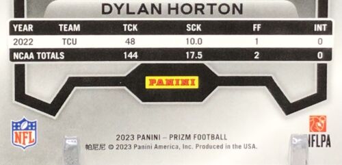 2023 Prizm Dylan Horton /10 TRUE GOLD PRIZM SSP Rookie Card No. 340 TEXANS ๐๐ - Picture 15 of 20