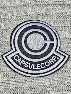 Dragon Ball Capsule Corp Anime Embroidered Iron On Patch