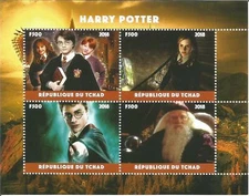 FOGLIO FRANCOBOLLI HARRY POTTER 2018 MNH