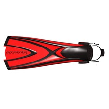 Atomic Aquatics X1 Fin - X-Large - Red - Dive Fins - Open Heel - 05-0155-3P