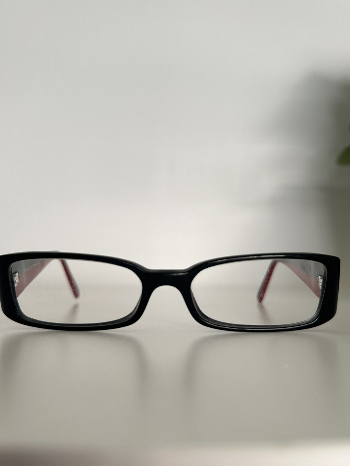 Prada XS Black Crystal VPS10A 2AF-101 52-17-140 Eyeglasses Authentic Small Frame