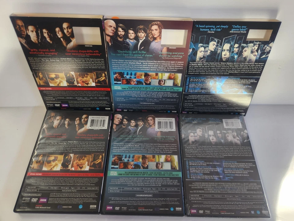 ORPHAN BLACK DVD COLLECTION SEASONS 1 2 3 TATIANA MASLANY BBC THRILLER S3 SEALED - Image 2 of 3