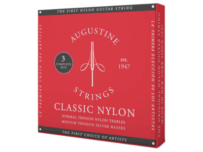 AUGUSTINE Classic Red String Set Classic, Regular Tension - 3er Pack