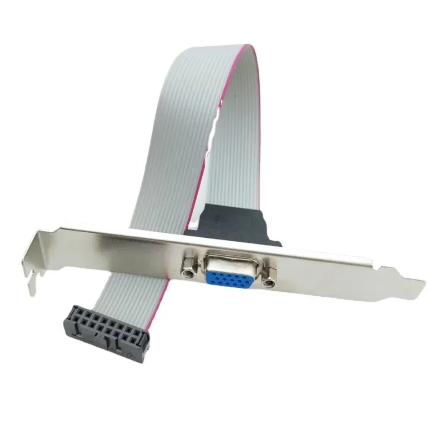 Mainboard Graphics Card VGA 2.54mm 16P Female To 15P Bracket GPU