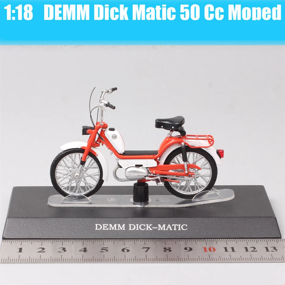 1/18 Atlas Demm DickMatic 50 Cc Moped Mofa Motorcycle Diecast Toy Model Bicycle - Image 2 of 4