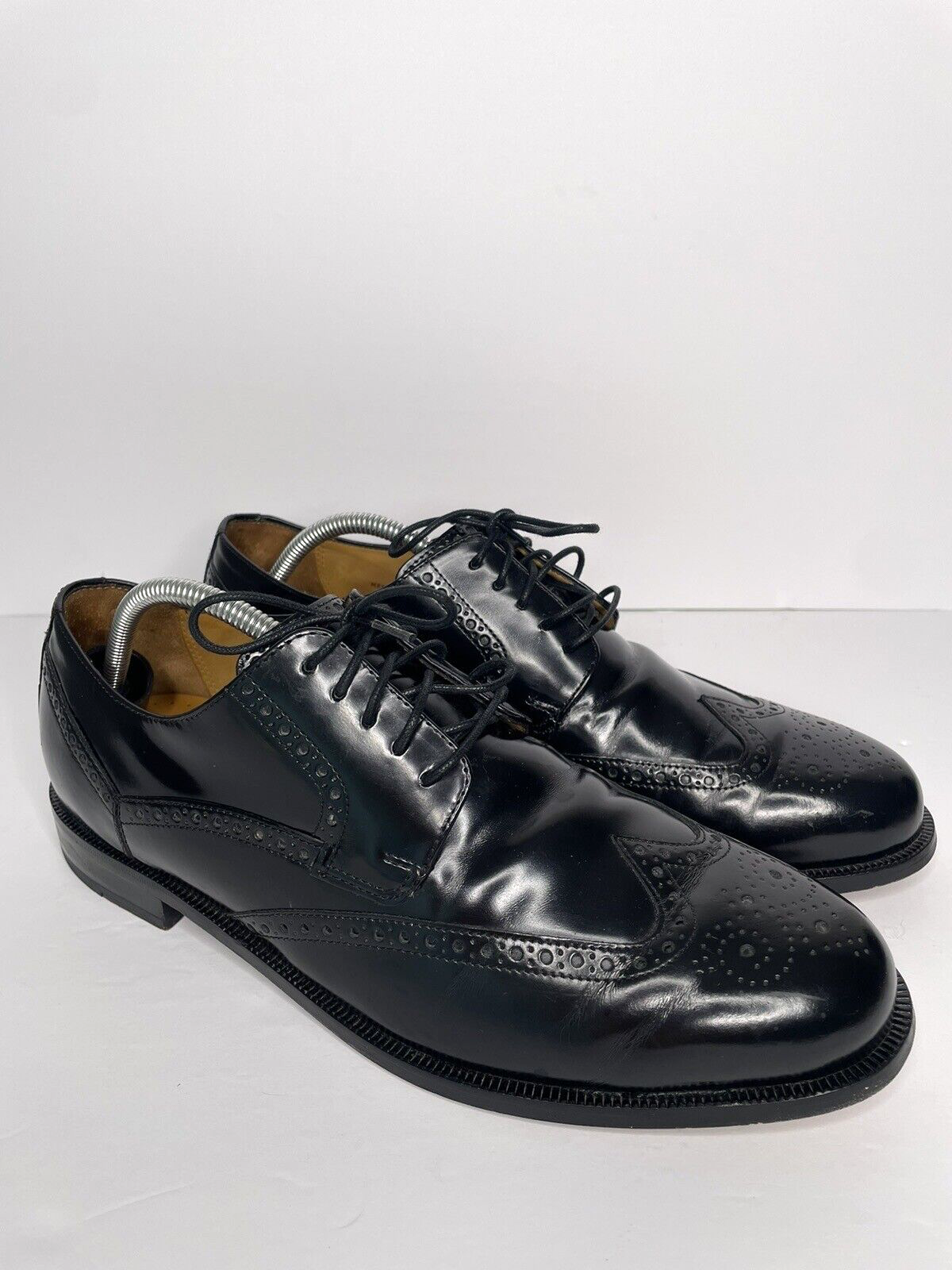 SAOLA Scarpe Oxford da uomo David Taylor nere in pelle punta ad ala taglia 11