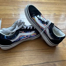 Vans Old Skool "Electric Flame" Casual Shoes Kids Size 2