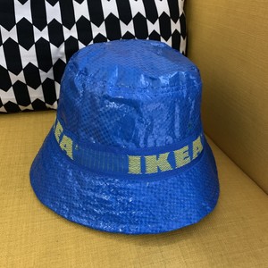 ikea yellow blue fishman bucket spellout unisex limited edition hat beach
