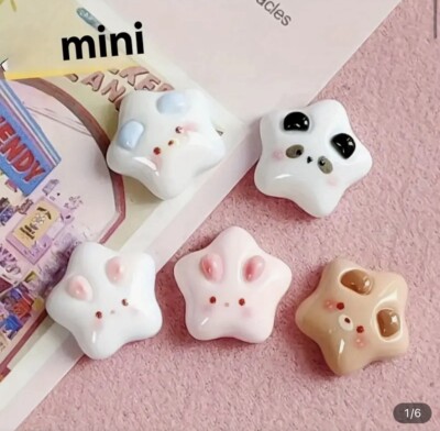 15pcs Mini  Bunny Bear Stars Kawaii For Croc Accessories Shoe  Charm