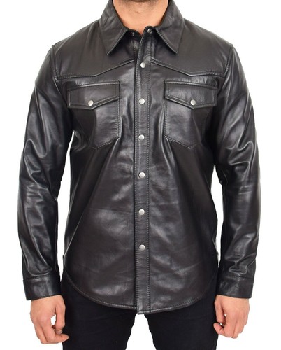 Short En Cuir Véritable Peau D'agneau Pour Homme – Sur Mesure (28 à 38 Pouces), Noir, Confortable Et Stylé