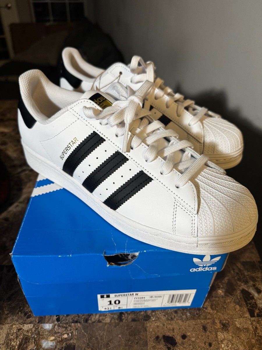 Size 10 - adidas Superstar Footwear White Black for sale online | eBay