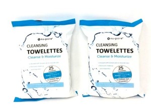 Nu Pore Makeup Remover Cleansing And Moisturizing Wet 25 Towelettes Pack Of 2 780707701058 Ebay