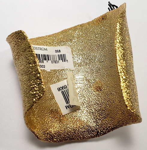 Alexis Bittar Gold Wide Cuff Bracelet, Crystals, Elements Phoenix WAS $500 *NEW* - Picture 9 of 11