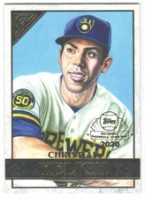 2020 Topps Chrome Christian Yelich #GP-5 Topps Gallery NBCD Preview