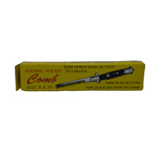 Pocket SWITCHBLADE COMB Fake Folding NOVELTY COMBS NEW