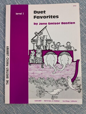 Bastien Duet Favorites Level 1 By Jane Smisor Bastien  New-Old Stock Clearance