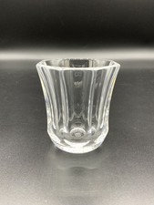 Ancien porte cure-dent cannelé en verre cristal de Baccarat France