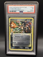 Charizard Gold Star 100/101 Dragon Frontiers Holo English PSA 1 MK