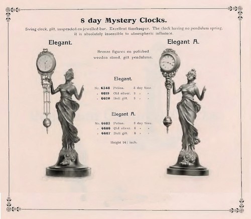 15-Org. Junghans Mysterieuse patiniert, Mystery Swing Clock, Schwingpendeluhr - Picture 3 of 5