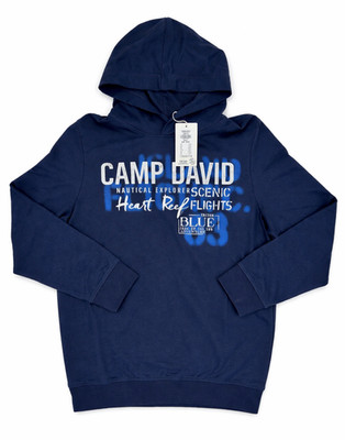 Camp David Hoodie Sweatshirt Shirt Pullover blau  CAD FS24 CR9999-3362-81