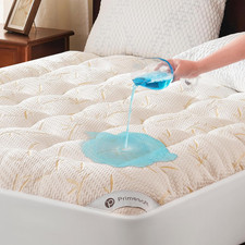 100 Waterproof Queen Size Mattress Topper, Thick Pillow Top Mattress Pad  Up to