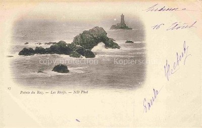 Pointe du Raz 29 QUIMPER Finistere Récifs Lighthouse Sea Rocks Waves Reef