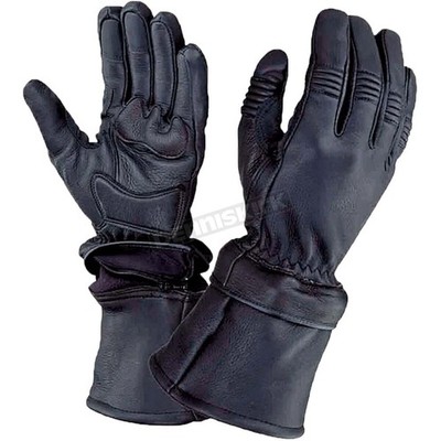 Unik International Black Leather Detachable Gauntlet Gloves - 8247.00XXXL