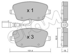 CIFAM Bremsbeläge Satz Vorne Bremsklötze für VW POLO (9N) 822-547-1
