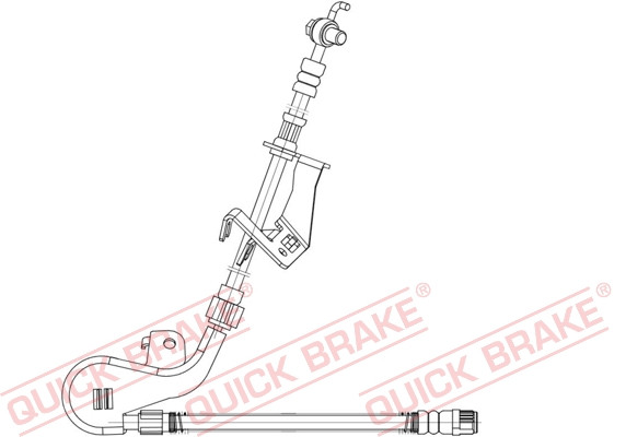 Quick Brake Bremsschlauch FüR CitroëN C5 III Break Td_ 2.0 Hdi 165 Rw_ Rd_ 2.2-image
