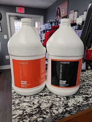 Matrix  Mega Sleek Anti-Frizz Shampoo & Conditioner 1 Gallon