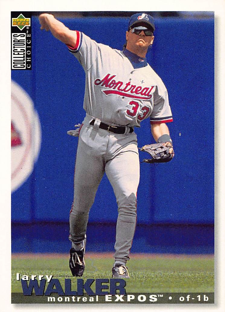 Larry Walker 1995 Collector's Choice 238 Montreal Expos Baseball Card