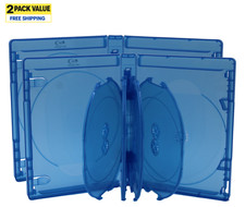 Viva Elite 9 Disc 25mm Blu-ray Replacement Movie Cases Clear Sleeve 2 Pack