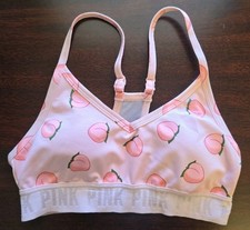 Victoria's Secret PINK Ultimate Athletic Bra Peach Size XS Extra Small GUC