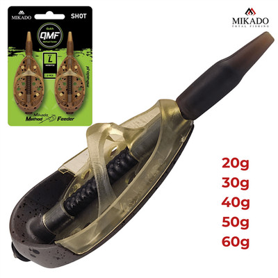 Mikado Quick Method Feeder Shot Set 2 Stück Futterkorb Schnellwechsel QMF 20-60g