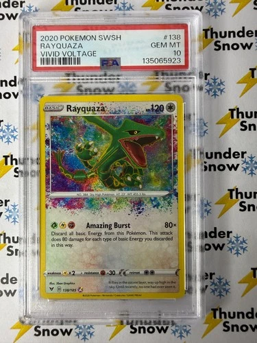 Rayquaza Vivid Voltage #138 2020 Pokemon PSA 10 135065923
