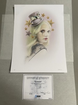 Bec Winnel Felt Carousel Art Print Signed AP Artist Proof X/10 COA