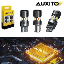 Error Free White/Amber 3157 LED DRL Switchback Turn Signal Parking Light Bulb