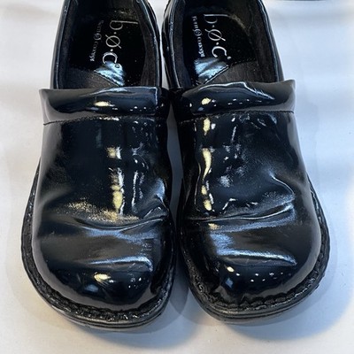 BOC Born Concept Shoes Womens Clogs Black Patent Leather Slip On Size US  6.5 | eBay