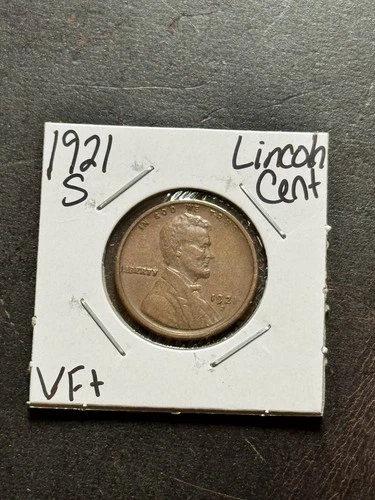 1921 S Lincoln Wheat Cent Penny VF Very Fine Better Date 1c Coin (Raw18898)