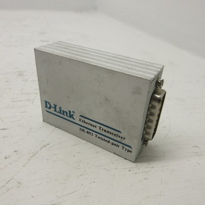 D-Link DE-853 Ethernet Transceiver Twisted-Pair Type Jabber Collision Link Power