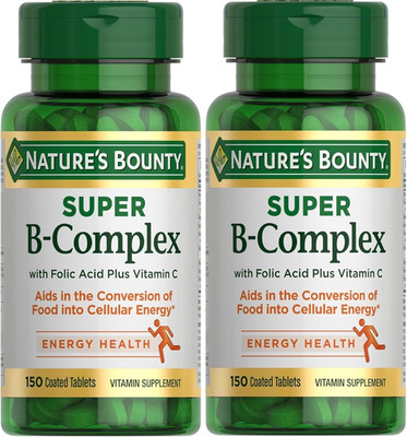 Super B Complex with Vitamin C & Folic Acid, Immune & Energy Support, 150 Tablet