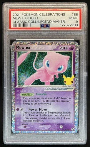 2021 Pokemon SWSH Celebrations Mew ex Classic #88/92 PSA 9